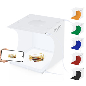PULUZ Mini-LED-Fotografie-Lampen-Pad-Panel ohne Schatten + Box für...
