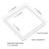 PULUZ Mini-LED-Fotografie-Lampen-Pad-Panel ohne Schatten + Box für...