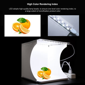 PULUZ Mini-LED-Fotografie-Lampen-Pad-Panel ohne Schatten + Box für...