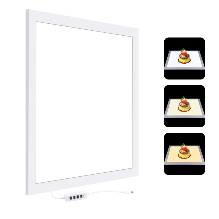 PULUZ 38cm 1200LM LED Fotografia Lampada a luce senza ombre Pad pannello con ...
