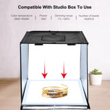 PULUZ 38 cm 1200 LM LED-Fotografie-Lampenpad-Panel ohne Schatten mit ...