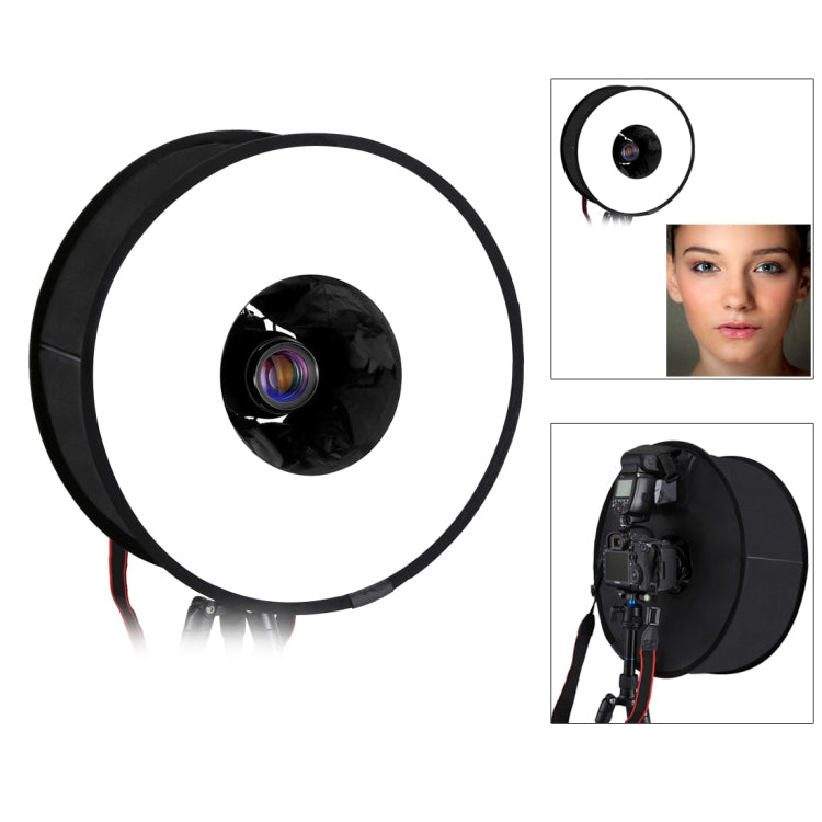 Zusammenklappbarer Diffusor für Speedlite-Blitzlicht, runde Softbox, Makro-Stil und R...