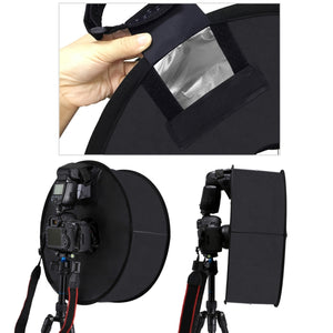Zusammenklappbarer Diffusor für Speedlite-Blitzlicht, runde Softbox, Makro-Stil und R...