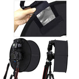Zusammenklappbarer Diffusor für Speedlite-Blitzlicht, runde Softbox, Makro-Stil und R...