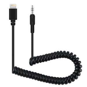 PULUZ 3,5 mm TRRS maschio a 8 pin maschio adattatore audio per microfono live...