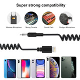 PULUZ 3,5 mm TRRS maschio a 8 pin maschio adattatore audio per microfono live...