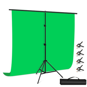 PULUZ 2 x 2 m Fotostudio-Hintergrund-Querstangenhalterungsset in Form von ...