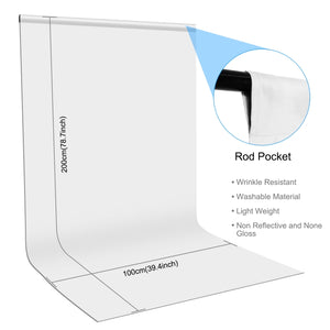 PULUZ 1 m x 2 m Fotohintergrund, Dicke Fotostudio-Hintergrund, Fund...