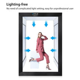 PULUZ 2m 240W 5500K Kit luce fotografica da studio per vestiti/ritratto model...