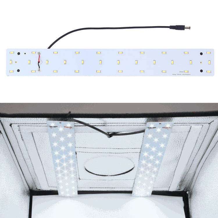 PULUZ 15W 1200LM 32 LED SMD 5730 5500K Pannello luminoso con base in allumini...