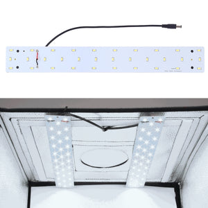 PULUZ 15W 1200LM 32 LED SMD 5730 5500K Pannello luminoso con base in allumini...