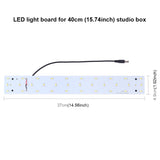 PULUZ 15W 1200LM 32 LED SMD 5730 5500K Pannello luminoso con base in allumini...