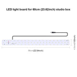PULUZ 30W 1690LM 60 LED SMD 5730 5500K Pannello luminoso con base in allumini...