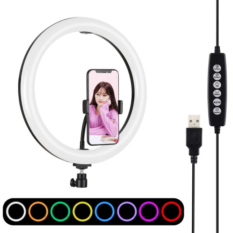 PULUZ 11,8 pollici 30 cm superficie curva USB 10 modalità 8 colori RGBW dimme...