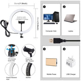 PULUZ 11,8 pollici 30 cm superficie curva USB 10 modalità 8 colori RGBW dimme...