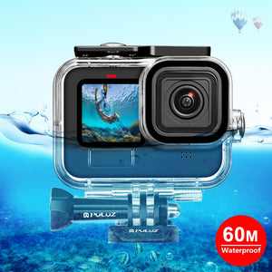 PULUZ für GoPro HERO12 Black/11 Black/10 Black/9 Black, wasserdichte Schutzhülle...