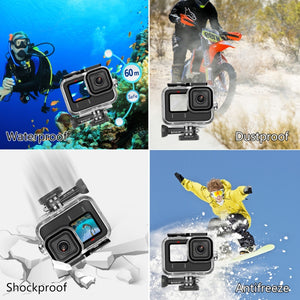 PULUZ für GoPro HERO12 Black/11 Black/10 Black/9 Black, wasserdichte Schutzhülle...
