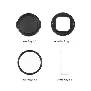 PULUZ 52 mm UV-Objektivfilter für GoPro HERO12 Schwarz/11 Schwarz/10 Schwarz/9 Schwarz