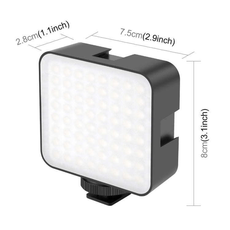 PULUZ 64 LED 5W Luce di riempimento per giunzioni video per fotocamera/videoc...