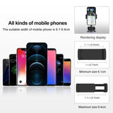 PULUZ Staffa porta morsetto a ventosa rotante a 360 gradi per iPhone, Galaxy,...
