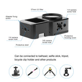 PULUZ CNC-Käfig aus Aluminiumlegierung für DJI Action 2, Aluminiumkäfig (schwarz) …