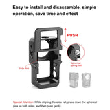 PULUZ CNC-Käfig aus Aluminiumlegierung für DJI Action 2, Aluminiumkäfig (schwarz) …