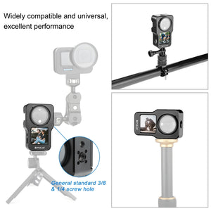 PULUZ CNC-Käfig aus Aluminiumlegierung für DJI Action 2, Aluminiumkäfig (schwarz) …