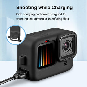 PULUZ per GoPro HERO12 Nero/11 Nero/10 Nero/9 Nero Custodia protettiva in sil...