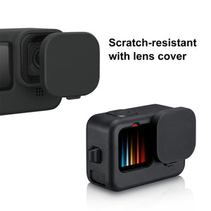 PULUZ per GoPro HERO12 Nero/11 Nero/10 Nero/9 Nero Custodia protettiva in sil...