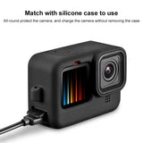 PULUZ POM ​​​​Akku-Seitenschnittstellenabdeckung aus Kunststoff für GoPro HERO1...