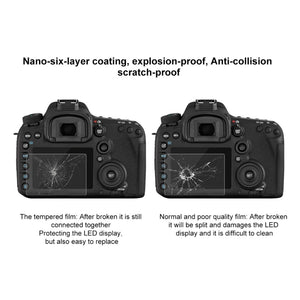 Pellicola in vetro temperato PULUZ 2.5D 9H per Canon EOS 7D Mark II����������...