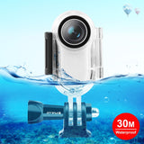 PULUZ Custodia protettiva impermeabile subacquea da 30 m per Insta360 GO 2, c...