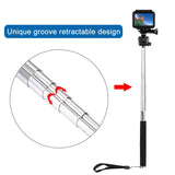 Monopiede selfie portatile estensibile PULUZ per GoPro Hero11 Black / HERO10 ...