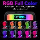 PULUZ Pocket 2500-9000K+RGB Luce di riempimento per bellezza a colori per fot...