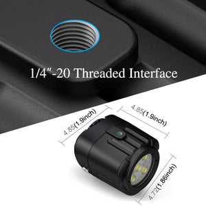 PULUZ 40 m Luce di riempimento subacquea a LED per fotografia 1000LM 3,7 V/11...