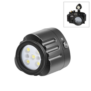 PULUZ 40 m Luce di riempimento subacquea a LED per fotografia 1000LM 3,7 V/11...