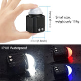 PULUZ 60 m Luce di riempimento subacquea a LED per fotografia 7,4 V/1100 mAh ...