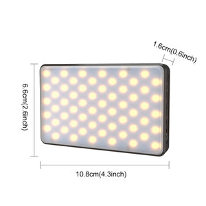 PULUZ 2500K / 9000K 120 LED Trasmissione in diretta Video Luce a LED Fotograf...