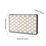 PULUZ 2500K / 9000K 120 LED Trasmissione in diretta Video Luce a LED Fotograf...