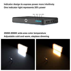 PULUZ 2500K / 9000K 120 LED Trasmissione in diretta Video Luce a LED Fotograf...