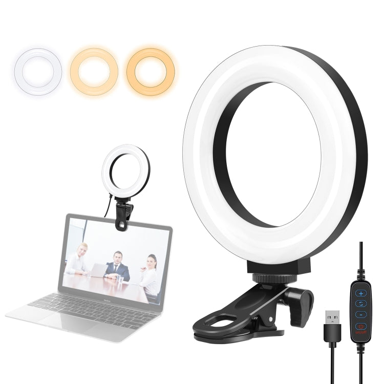 PULUZ 4,7 pollici 12 cm Anello Selfie Light 3 modalità USB dimmerabile doppia...