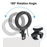 PULUZ 4,7 pollici 12 cm Anello Selfie Light 3 modalità USB dimmerabile doppia...