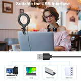 PULUZ 4,7 pollici 12 cm Anello Selfie Light 3 modalità USB dimmerabile doppia...