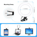 PULUZ 6,2 pollici 16 cm Anello Selfie Light 3 modalità USB dimmerabile doppia...