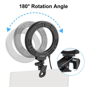PULUZ 6,2 pollici 16 cm Anello Selfie Light 3 modalità USB dimmerabile doppia...