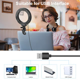 PULUZ 6,2 pollici 16 cm Anello Selfie Light 3 modalità USB dimmerabile doppia...