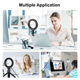PULUZ 6,2 pollici 16 cm Anello Selfie Light 3 modalità USB dimmerabile doppia...