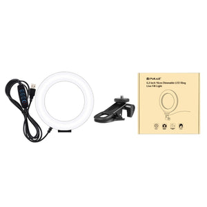 PULUZ 6,2 pollici 16 cm Anello Selfie Light 3 modalità USB dimmerabile doppia...