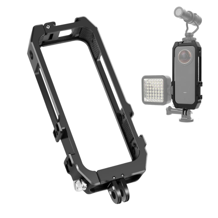 Cadre de protection PULUZ pour cage de forage avec supports de griffe froide et adaptateur...