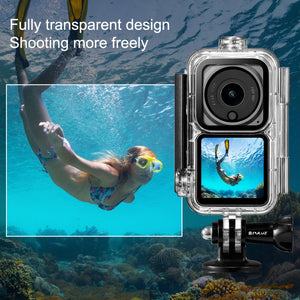 PULUZ Custodia subacquea impermeabile da 60 m per unità fotocamera DJI Action...